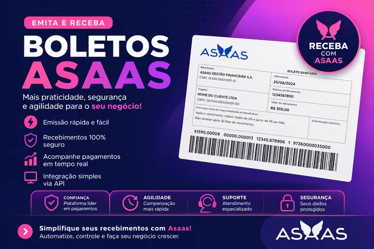 Gateway de Pagamento Boleto Asaas